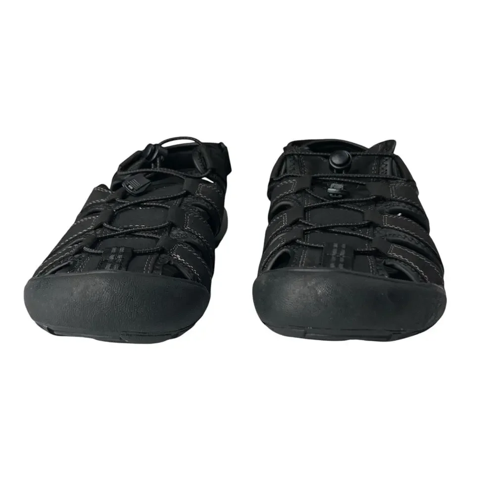 Khombu Mens Travis Black Sandals Size 10 Active Outdoor Hiking Gorpcore Granola